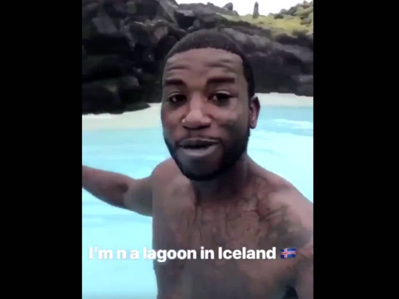 Please Try And Enjoy Your Weekend As Much As Gucci Mane Enjoyed This Lagoon In Iceland