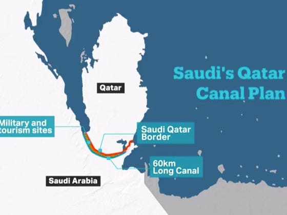 Saudi Arabia Has Had It So Up To Here With Qatar That They're Digging a Giant Canal Around The Country And Making It An Island
