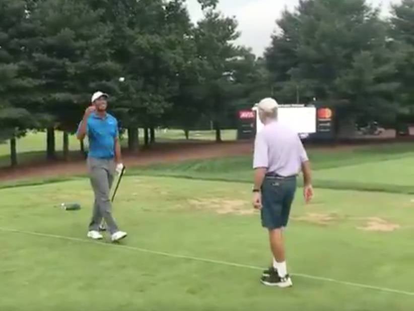 Tiger Woods And Fluff Hugging On The Driving Range Might Make You Cry