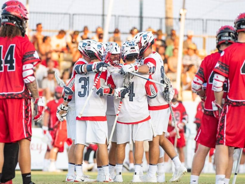 Team USA Hangs On To Win Round 1 Of Their Matchup Against Canada In This Year's World Lacrosse Championships