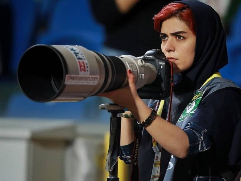 Barred From Stadium, Iranian Photographer Channels Batman To Get The Shots