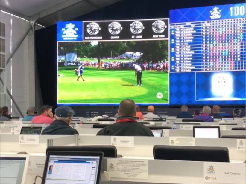 Rogue Journalists Erupt With Cheer For Tiger Woods In The PGA Championship Media Center