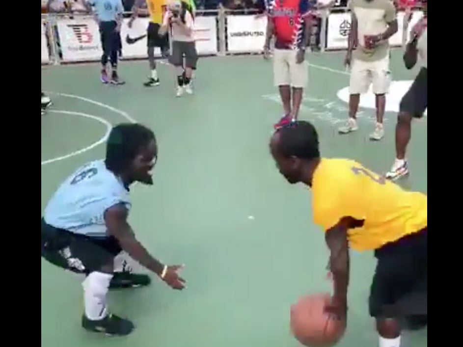 Watching Two Little People Go Shot For Shot In A Street Ball Game Is Wildly Entertaining