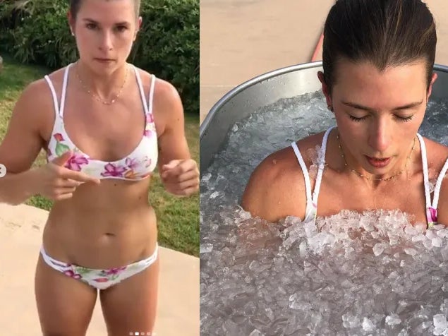 Danica Patrick's Cure For Having "Heavy Energy" On A Full Moon? Take An Ice Bath